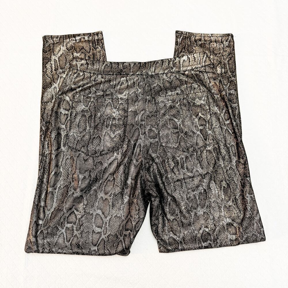 Superdown Metallic Snakeskin Patterned Print Pant… - image 8